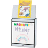 Jonti-Craft® Rainbow Accents gros livre chevalet - Write-n-Wipe magnétique - Bord en haut/noir gris