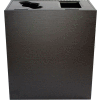 Busch Systems Aristata Double Recycling & Trash Can, Mixed Recyclables/Waste, 30 Gallon, Noir