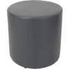 Interion® Antimicrobial Round Reception Ottoman, Gris