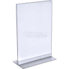 Azar Displays 102706 Vertical/Horizontal Acrylic T-Stripe Sign Holder, 8.5" x 14"