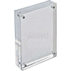 Azar Displays 104433 Acrylic Vertical/Horizontal Block Frame, 4" x 6" ,1 Piece