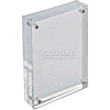 Global Approved 104433 Cadre de bloc vertical / horizontal en acrylique, 4 « x 6 », 1 pièces