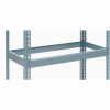 Global Industrial Additional Shelf, Double Rivet, No Deck, 36"W x 12"D, Gray