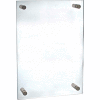 Azar Displays 105524, Vert/Horiz Standoff Sign HLR, 18"W x 24"H, CLR, 1-Pack