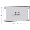 Azar Displays 106609 Acrylic Sign Holder W/ Suction Cups, 17" x 11"