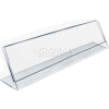 Azar Displays 112703 Horizontal Nameplate Acrylic Sign Holder, 8" x 2"