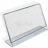 Azar Displays 112711 Horizontal Slanted L-Shaped Acrylic Sign Holder, 14" x 11"