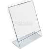 Azar Displays 112714 Vertical Slanted L-Shaped Acrylic Sign Holder, 8.5" x 11"