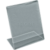 Azar Displays 112722 Vertical Slanted L-Shaped Acrylic Sign Holder, 5" x 7"