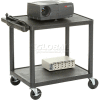 Plastic Audio Visual & Instrument Cart 32 X 24 X 27 Two Shelves