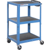 Global Industrial™ Steel Audio Visual & Instrument Cart - Blue