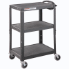 Global Industrial™ Steel Audio Visual & Instrument Cart - Black