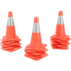 18" Traffic Cone, Reflective, Orange, 3 lbs, 1850-M