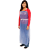6 Mil Sewn Edge Vinyl Apron - Blue, 35" x 48" - Pkg Qty 12