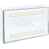 Azar Displays 122017 Horizontal Wall Mount Sign Holder W/ Adhesive Tape, 11" x 7"