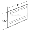 Azar Displays 122022 Horizontal Wall Mount Sign Holder W/ Adhesive Tape, 11" x 8.5"