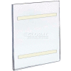 Azar Displays 122025 Vert. Wall Mount Acrylic Sign Holder W/ Adhesive Tape, 8" x 10"