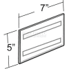 Azar Displays 122028 Horizontal Wall Mount Sign Holder W/ Adhesive Tape, 7" x 5"