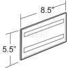 Azar Displays 122030 Horizontal Wall Mount Sign Holder W/ Adhesive Tape, 8.5" x 5.5"