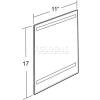 Azar Displays 122032 Vertical Wall Mount Sign Holder W/ Adhesive Tape, 11" x 17"