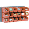 Global Industrial™ Wall Bin Rack Panel 36 x19 - 48 Rouges 4-1/8x7-1/2x3 Empilage Bacs