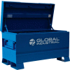 Coffre de chantier industriel™ Global, 12 pi³, acier, bleu