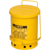 Contenant pour déchets huileux Justrite, 6 gallons, jaune - 09101