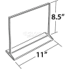 Azar Displays 142712 Horizontal Top Load Acrylic Sign Holder, 11" x 8.5"
