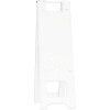 Plasticade Narrowcade Barricade® Sign Stand w / 2 Panels & No Sheeting, 13 « L x 45 » H, Blanc - Qté par paquet : 2