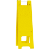 Plasticade Narrowcade Barricade® Sign Stand w / 2 Panels & No Sheeting, 13 « L x 45 » H, Jaune - Qté par paquet : 2