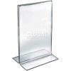 Azar Displays 152706 Vertical Double Sided Stand Up Sign Holder, 8.5" x 14", Acrylic