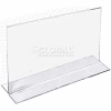 Azar Displays 152727 Horizontal Double Sided Stand Up Sign Holder, 6" x 4", Acrylic