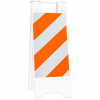 Plasticade Minicade Barricade Enseigne Support 36"H avec 2 panneaux 2 feuilles, blanc