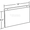 Azar Displays 162706 Horizontal Wall Mount Sign Holder, 14" x 8.5", Acrylic
