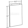 Azar Displays 162707 Vertical Wall Mount Acrylic Sign Holder, 8.5" x 14", Acrylic