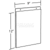 Azar Displays 162712 Vertical Wall Mount Acrylic Sign Holder, 9" x 12", Acrylic