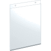 Azar Displays 162718 Vertical Wall Mount Acrylic Sign Holder, 8" x 10", Acrylic
