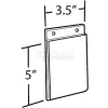 Azar Displays 162724 Vertical Wall Mount Acrylic Sign Holder, 3.5" x 5", Acrylic