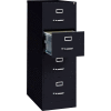 Hirsh Industries® 26-1/2" 4 verticales profondes armoire tiroirs format légal - Noir