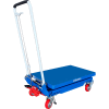 Global Industrial Mobile Scissor Lift Table, 27"L x 17"W Platform, 330 Lb. Capacity