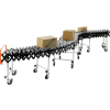 Global Industrial 6'2" to 24'8"L Steel Skate Wheel Conveyor, Portable & Expandable, 18" W