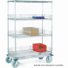 Nexel® Chrome Wire Shelf Truck, 1600 lb. Capacity, 48"L x 24"W x 70"H