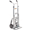 Global Industrial™ Aluminum Hand Truck - Double Handle - Mold-On Rubber Wheels
