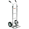 Global Industrial™ Aluminum Hand Truck - Double Handle - Semi-Pneumatic Wheels