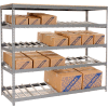 Global Industrial™ Carton Flow Shelving Single Depth 4 LEVEL 96"W x 36"D x 84"H