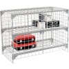 Global Industrial Wire Mesh Security Cage - Ventilated Locker - 48 x 24 x 36