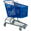 VersaCart® Blue Plastic Shopping Cart 5.2 Cu. Ft. Capacity 103-145-DBL-BH