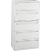 Deluxe Fixed Front Lateral File Cabinet 36"W X 65"H - Putty