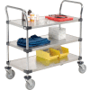 Nexel® Stainless Steel Utility Cart w/3 Shelves, 800 lb. Capacity, 36"L x 18"W x 38"H
