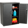 Armoire de rangement à hauteur de comptoir en plastique Iceberg™, 36 po L x 22 po P x 46 po H, non assemblée, noire